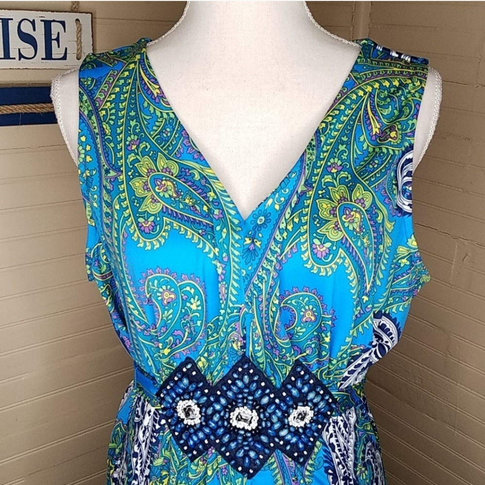 Lemme For Nina Leonard Paisley Floral Dress XL